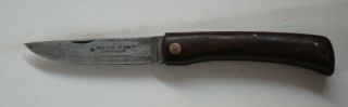 Vintage Friedr Herder Abr Sohn Ace Of Spades Folding Knife Solingen Germany