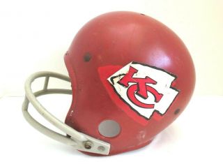 Vintage Rawlings Youth Bnfl Kansas City Football Helmet Red 70s To 80s B