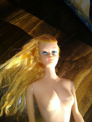 Vintage Stunning Blond 1964 Swirl Ponytail Barbie Doll Tlc