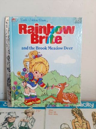 Vintage Little Golden Book Rainbow Brite And The Brook Meadow Deer 1984