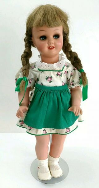 Wernicke Nicaput Flirty Eye Vintage German Plastic Doll All Outfit 17 "