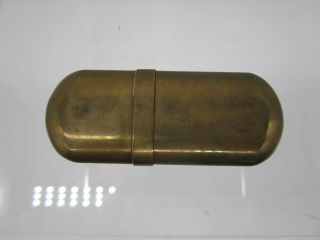 Vintage Marlboro Brass No.  5 Trench Gold Tone Petrol Old Early Lighter