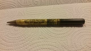 Vintage " U.  S.  Slicing Machine Co. ,  La Porte,  Indiana " Columbia Mechanical Pencil
