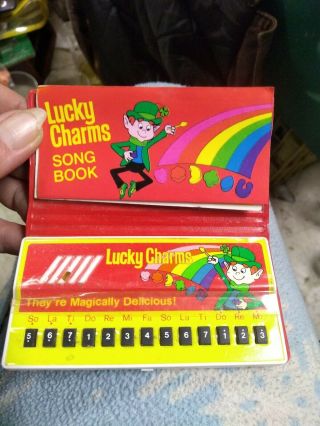 Vintage Lucky Charms Mini Piano Toy Cereal Premium General Mills