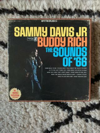 Vintage 4 Track Stereo Tape Sammy Davis Jr.  Buddy Rich Sounds Of 66 Reel 7.  5 Ips