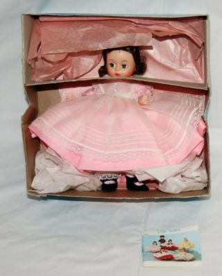 Vintage Madame Alexander Kins Doll Beth Pink 412 Little Women Bent Knee W Advert