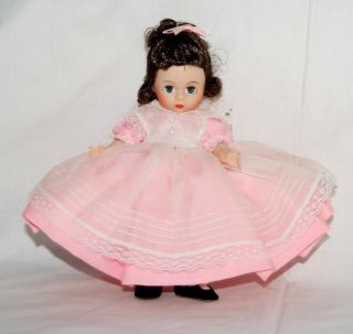 Vintage Madame Alexander Kins Doll Beth Pink 412 Little Women Bent Knee w Advert 3
