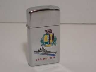 Vintage Us Navy U.  S.  S Dale Destroyer Zippo Lighter