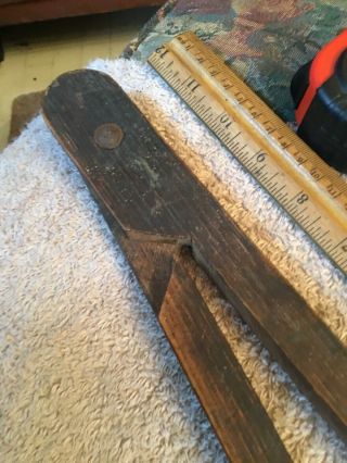 Rev War 18th Century 20 Compass Dividers Rare Wood Frame 1780’s Charting Divider