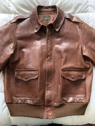 Goodwear Leather A2 Flight Jacket Sz 46
