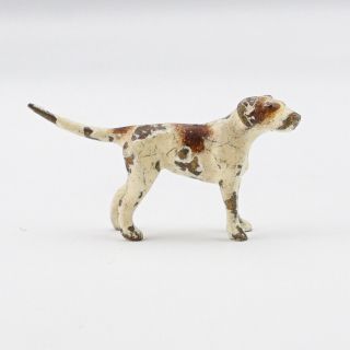 Antique Vienna Cold Painted Bronze - Miniature Foxhound Dog Figure - Unusual