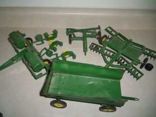 John Deere Planter Disc Mower Wagon Ertl Eska Vintage Farm Toys Jd