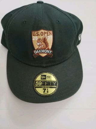 2007 Us Open Oakmont Country Club Squirrel Golf Cap Hat Sz 7 1/2