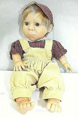 Berenguer Vintage Baby Doll Hard Plastic Head Arms Legs Character Style Boy