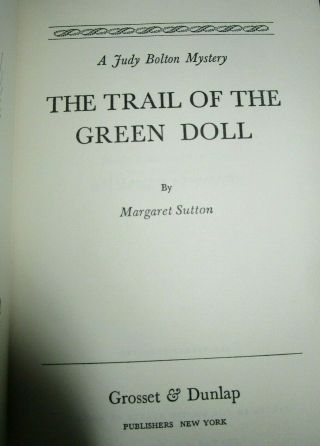 27 The Trail Of The Green Doll A Judy Bolton Mystery