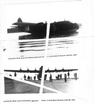 Batch 12 = 4x PHOTO German Luftwaffe Flying Boats,  Seaplanes 2