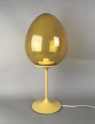 Mid Century Bill Curry Modern Tall Table Tulip Egg Stemlite Laurel Lamp