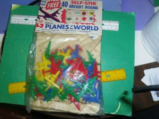 Vintage 1963 Multiple Products Planes Of The World