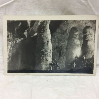 Vtg Real Photo Postcard Carlsbad Caverns Scene Mexico Noko Davis Leck Studio