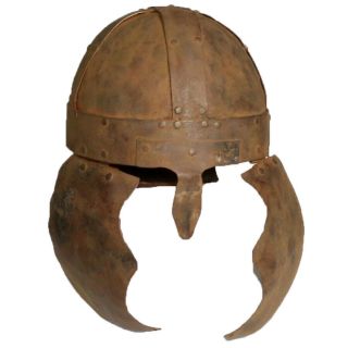 Scarce - Greek Style - Authentic Roman Iron Helmet Circa 100 - 400 Ad