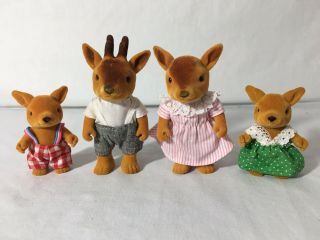 Calico Critters/sylvanian Families Vintage Barenwald Deer Family Of 4