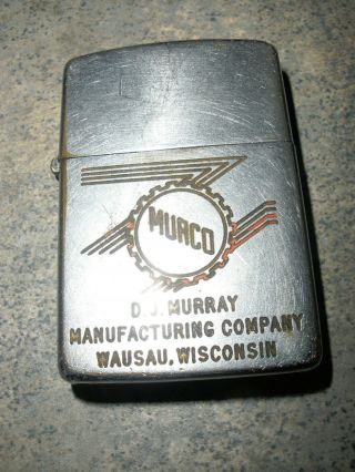 Zippo Lighter 1953 - 54 Advertiser D.  J.  Murray Company