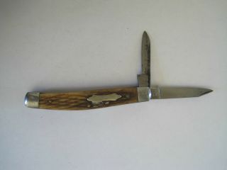 Sabre Vintage Pocket Knife Japan 2 Blades 3 7/8 Inches