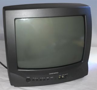 Vintage Daewoo Dtq - 13v1fc Retro 13 " Crt Color Gaming Tv Television -