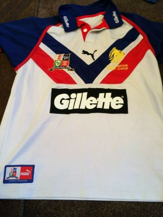 Vintage Puma Great Britain Gb Rugby League Shirt Adult Extra Large Gillette