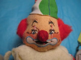 Vintage Annalee Clown Circus Bendable Mobilitee Doll 1969 Mid Century Miniature