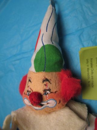 Vintage Annalee Clown Circus Bendable Mobilitee Doll 1969 mid century miniature 2