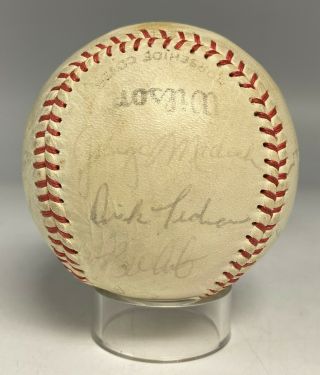 1974 NY Yankees Team 16x Signed Baseball w/ THURMAN MUNSON Autograph JSA LOA 2