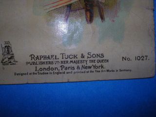 Vintage Raphael Tuck & Sons Booklet No 1027 Baby ' s Letter 3