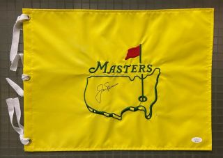 Jack Nicklaus Signed Masters Golf Tournament Pin Flag Autographed Jsa Loa Auto