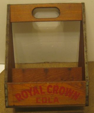 Antique Royal Crown Cola Wooden 6 Pack Bottle Carrier Nr