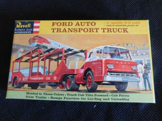 Vintage Revell Ford Auto Transport Truck T - 6021:98 Model Kit