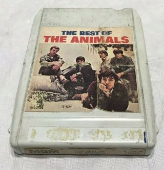 Vintage Mgm Four 4 Track Tape Classic Rock The Best Of The Animals