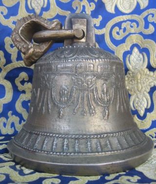 Antique Master Quality Long Vibrating Sound Tibetan Bell And Dorji