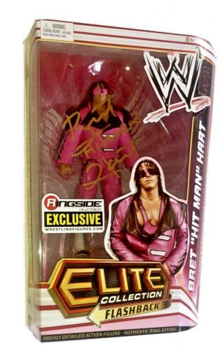 Wwe Bret The Hitman Hart Hand Signed Autographed Exclusive Toy Figure With