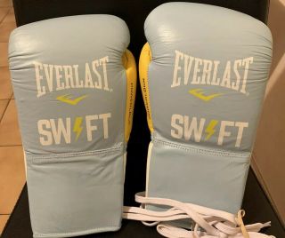 Rare Jarrett Hurd Custom Fight Gloves Backup Pair Vs.  Austin Trout Boxing