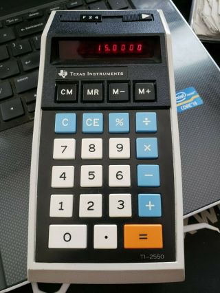 Vintage Texas Instruments Ti - 2550 Calculator Ships In 24 Hours