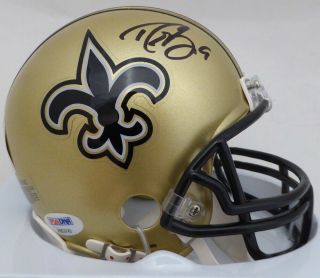Drew Brees Autographed Signed Orleans Saints Mini Helmet Psa/dna 134872