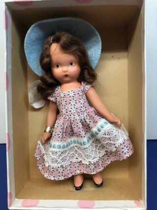 6” Vintage Nancy Ann Storybook Dolls “Lucy Locket” 115 Bisque W/ Box 2