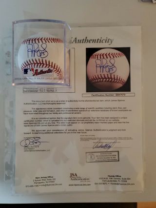 Albert Pujols Single Signed Baseball Autographed Auto Jsa Loa Cardinals Angels