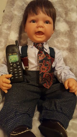 Lee Middleton " Junior Executive " Boy Doll,  Phone,  Box,  Bible Reva Schick Euc