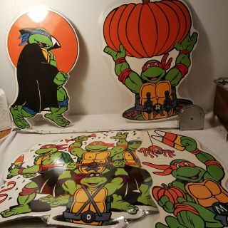 Teenage Mutant Ninja Turtles Halloween Party Wall Decor Decoration Vtg Tmnt