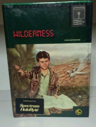 Vintage Rare Wilderness Game For The Ibm Pc And Compatibles.