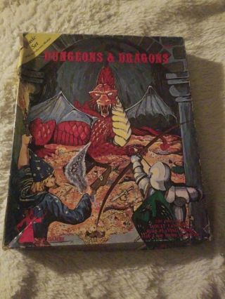 Vintage Tsr Hobbies Dungeons & Dragons Basic Set With Introductory Module Rpg