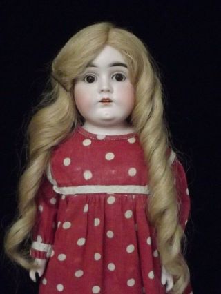 Wonderful Antique German J.  D.  Kestner 16 " Bisque Head Doll W/gusset Kid Body