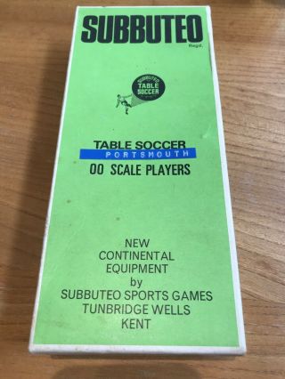 Vintage Subbuteo 00 Scale Players Football - Portsmouth